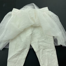 Load image into Gallery viewer, Girls Carters, white &amp; gold glitter tutu leggings, EUC, size 0,  