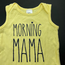Load image into Gallery viewer, Girls Baby Berry, yellow cotton singletsuit / romper, EUC, size 00,  