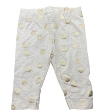 Load image into Gallery viewer, Girls Anko, gold spot stretchy leggings / bottoms, EUC, size 000,  