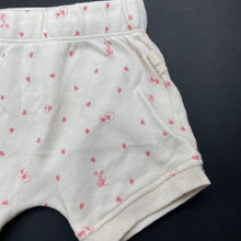 Load image into Gallery viewer, Girls Anko, organic cotton shorts, elasticated, EUC, size 000,  