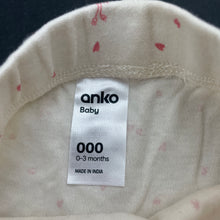 Load image into Gallery viewer, Girls Anko, organic cotton shorts, elasticated, EUC, size 000,  