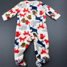 Load image into Gallery viewer, unisex Anko, soft fleece zip coverall / romper, EUC, size 000,  