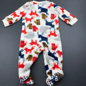 unisex Anko, soft fleece zip coverall / romper, EUC, size 000,  
