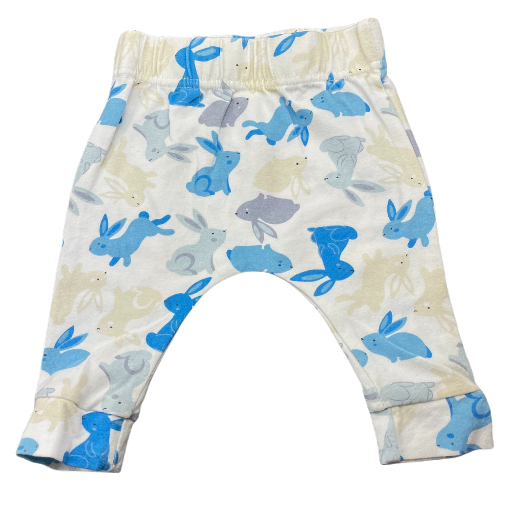 unisex Baby Berry, stretchy leggings / bottoms, rabbits, GUC, size 0000,  