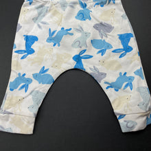 Load image into Gallery viewer, unisex Baby Berry, stretchy leggings / bottoms, rabbits, GUC, size 0000,  