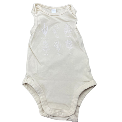 unisex Dymples, organic cotton bodysuit / romper, EUC, size 000,  