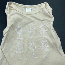 Load image into Gallery viewer, unisex Dymples, organic cotton bodysuit / romper, EUC, size 000,  