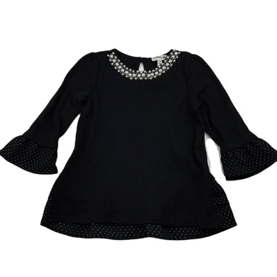 Girls Monteau Girl, beaded lightweight stretchy top, EUC, size 5,  