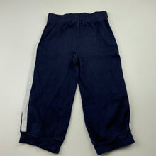 Load image into Gallery viewer, Boys Carters, navy cotton pants, elasticated, Inside leg: 29.5cm, wash fade, FUC, size 2,  