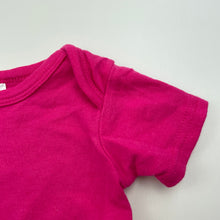 Load image into Gallery viewer, Girls Baby Berry, pink cotton bodysuit / romper, GUC, size 000,  