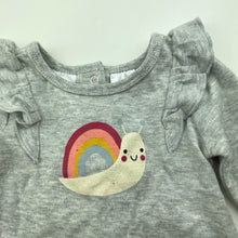 Load image into Gallery viewer, Girls Target, soft cotton bodysuit / romper, snail, GUC, size 000,  