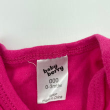 Load image into Gallery viewer, Girls Baby Berry, soft cotton bodysuit / romper, FUC, size 000,  