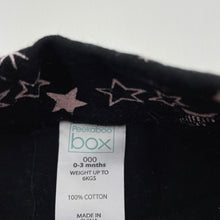 Load image into Gallery viewer, Girls Peekaboo Box, cotton leggings / bottoms, elasticated, GUC, size 000,  