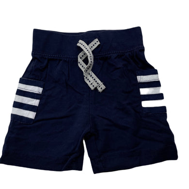 Boys Dymples, navy lightweight cotton shorts, elasticated, EUC, size 00,  