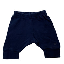 Load image into Gallery viewer, unisex Mini Etoile, navy cotton pants / bottoms, GUC, size 0000,  