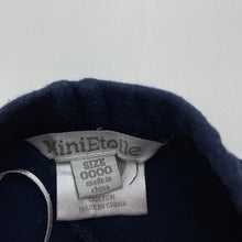 Load image into Gallery viewer, unisex Mini Etoile, navy cotton pants / bottoms, GUC, size 0000,  