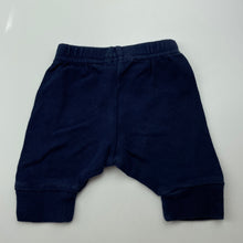 Load image into Gallery viewer, unisex Mini Etoile, navy cotton pants / bottoms, GUC, size 0000,  