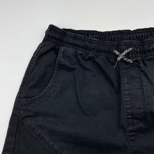 Load image into Gallery viewer, Boys Target, black stretch cotton shorts, elasticated, EUC, size 12,  