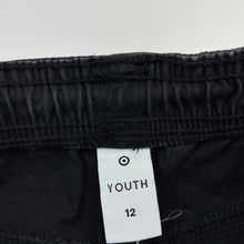 Load image into Gallery viewer, Boys Target, black stretch cotton shorts, elasticated, EUC, size 12,  