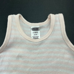 Girls Bonds, cotton singletsuit / romper, EUC, size 000,  