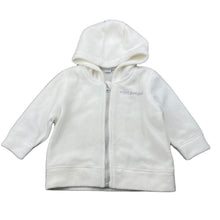 Load image into Gallery viewer, unisex Pumpkin Patch, cream fleece zip hoodie sweater, GUC, size 00,  