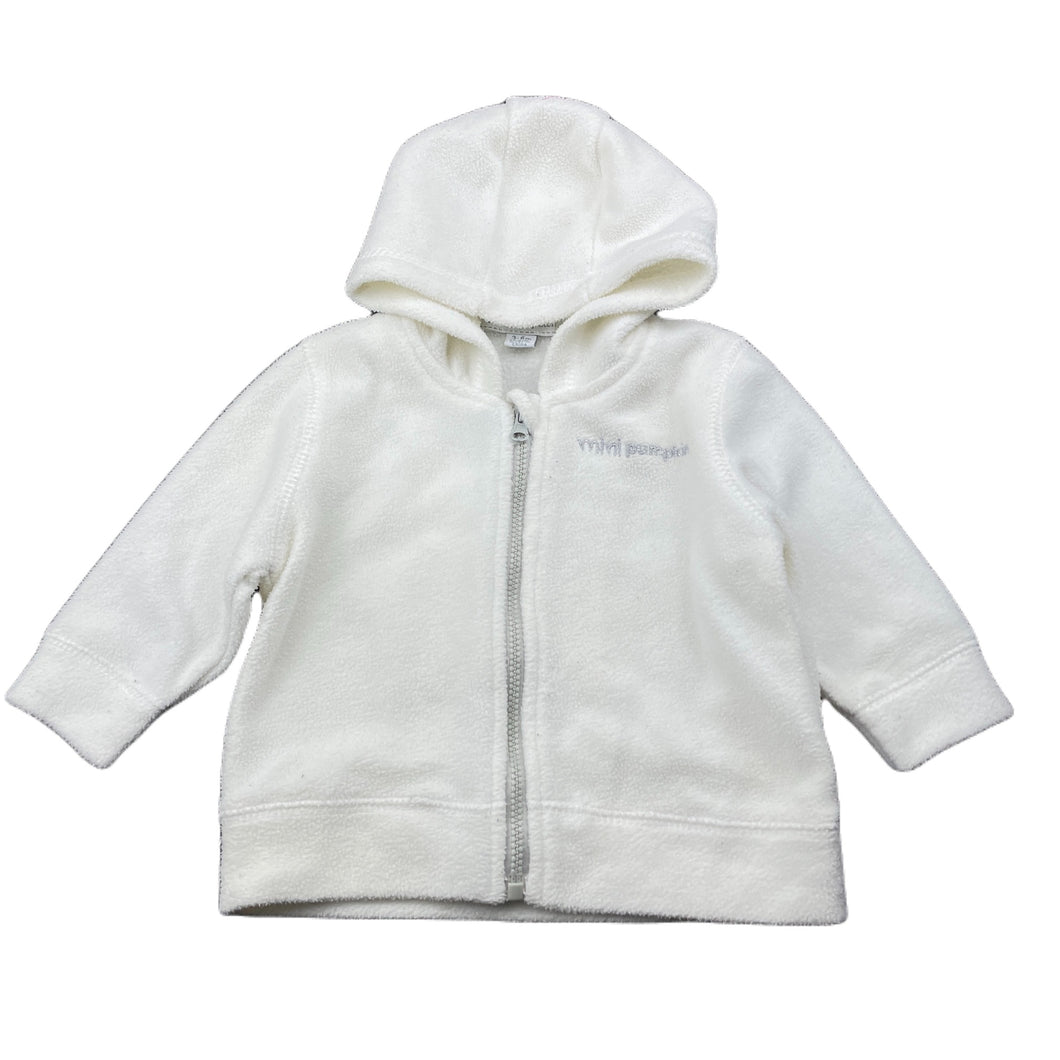 unisex Pumpkin Patch, cream fleece zip hoodie sweater, GUC, size 00,  