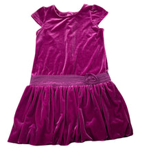 Load image into Gallery viewer, Girls M&amp;S, lined velvet party dress, EUC, size 4-5, L: 58cm