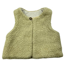 Load image into Gallery viewer, unisex purebaby, lined wadded fleece vest, GUC, size 1,  