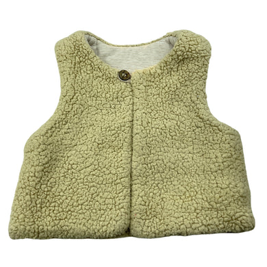 unisex purebaby, lined wadded fleece vest, GUC, size 1,  