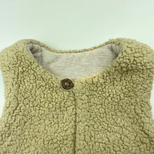 Load image into Gallery viewer, unisex purebaby, lined wadded fleece vest, GUC, size 1,  