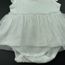 Load image into Gallery viewer, Girls Anko, white tutu romper, FUC, size 000,  