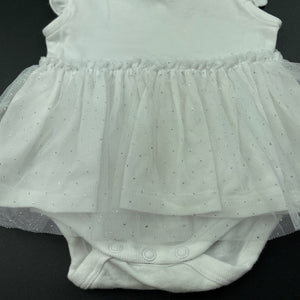 Girls Anko, white tutu romper, FUC, size 000,  