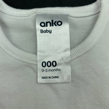 Load image into Gallery viewer, Girls Anko, white tutu romper, FUC, size 000,  