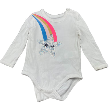 Girls Cotton On, stretchy bodysuit / romper, sequins, FUC, size 00,  