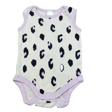 Girls Baby Berry, animal print cotton bodysuit / romper, EUC, size 00,  