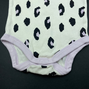 Girls Baby Berry, animal print cotton bodysuit / romper, EUC, size 00,  