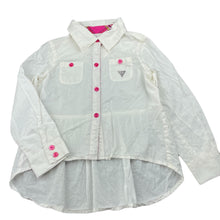 Load image into Gallery viewer, Girls Guess, lightweight cotton long sleeve shirt, EUC, size 5,  