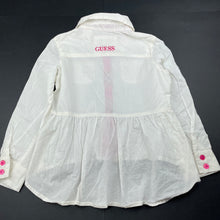 Load image into Gallery viewer, Girls Guess, lightweight cotton long sleeve shirt, EUC, size 5,  