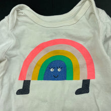 Load image into Gallery viewer, Girls Cotton On, stretchy bodysuit / romper, rainbow, FUC, size 00,  