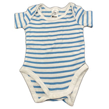 Load image into Gallery viewer, unisex Kids &amp; Co, striped soft cotton bodysuit / romper, EUC, size 0000,  