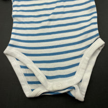 Load image into Gallery viewer, unisex Kids &amp; Co, striped soft cotton bodysuit / romper, EUC, size 0000,  