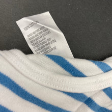 Load image into Gallery viewer, unisex Kids &amp; Co, striped soft cotton bodysuit / romper, EUC, size 0000,  