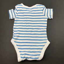 Load image into Gallery viewer, unisex Kids &amp; Co, striped soft cotton bodysuit / romper, EUC, size 0000,  