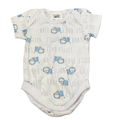 unisex Baby Baby, soft cotton bodysuit / romper, EUC, size 000,  