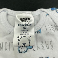 Load image into Gallery viewer, unisex Baby Baby, soft cotton bodysuit / romper, EUC, size 000,  