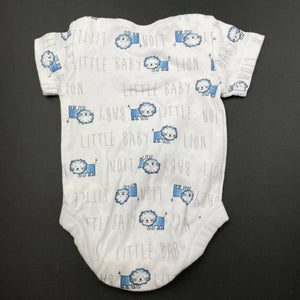 unisex Baby Baby, soft cotton bodysuit / romper, EUC, size 000,  