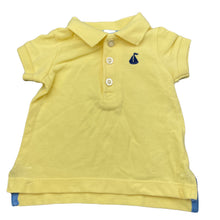 Load image into Gallery viewer, Boys Little Me, yellow cotton polo shirt top, EUC, size 6 months,  