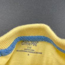 Load image into Gallery viewer, Boys Little Me, yellow cotton polo shirt top, EUC, size 6 months,  