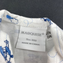 Load image into Gallery viewer, Boys Marquise, soft feel stretchy bodysuit / romper, EUC, size 000,  