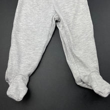 Load image into Gallery viewer, unisex Baby Berry, grey footed leggings / bottoms, elasticated, EUC, size 0000,  